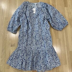 NWT Blue Floral Dress Size XXL